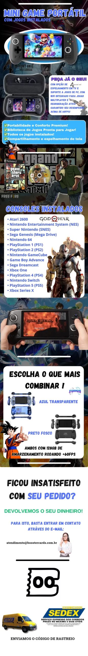Mini Game Ps2 Portátil - SWITCH, PS2, PSP, NINTENDO E MAIS! 